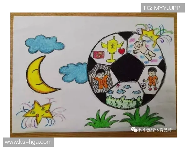 幼儿足球绘画作品展现童趣与梦想的精彩瞬间